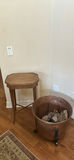 Wooden Plant Stand and Copper Planter - thumbnail 1 of 7