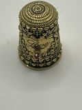 Franklin Mint Victorian Jeweled Sterling Silver Thimbles lot - thumbnail 5 of 25