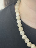 White Agate VIntage Beaded Necklace - thumbnail 10 of 12