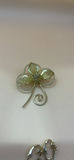 Gold Flower Necklace, Pin And Clip On Earrings - thumbnail 4 of 12