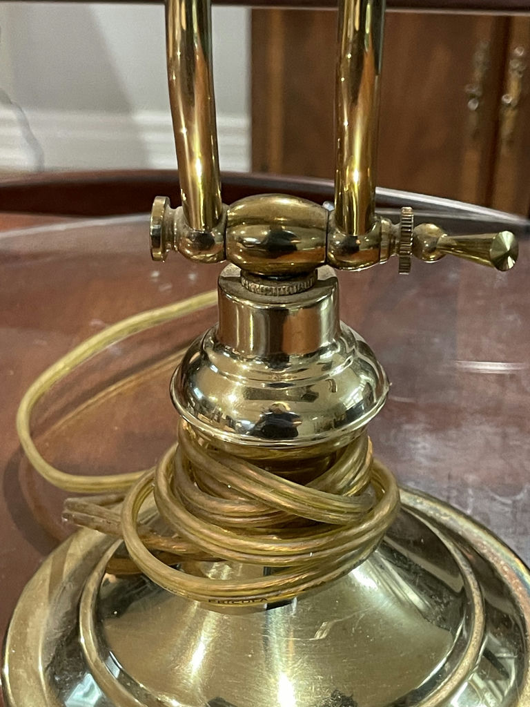 Vintage Brass Banker’s Lamp - image 3 of 5