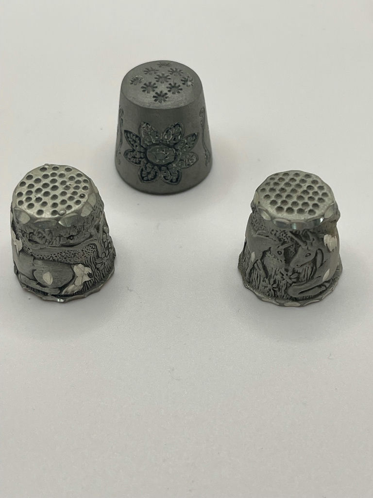 Pewter Thimbles - image 1 of 7