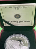 RCM 2011 $20 Fine Silver Coin -D10 - thumbnail 1 of 7