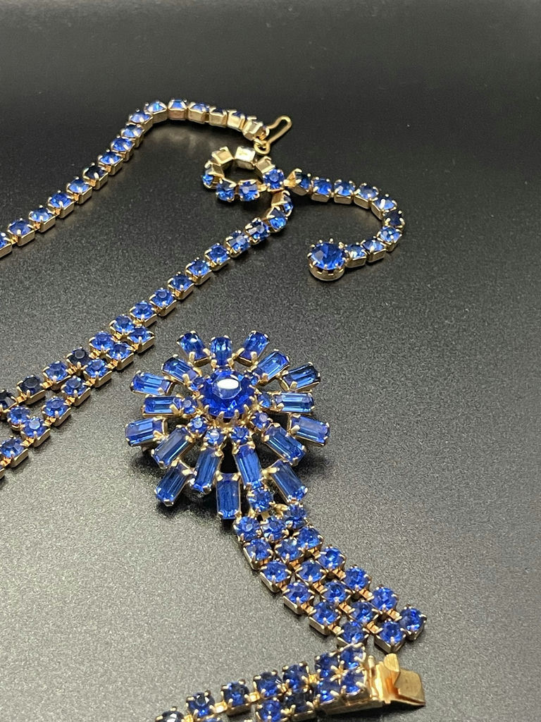 Blue Rhinestone Jewelry Set - image 2 of 15