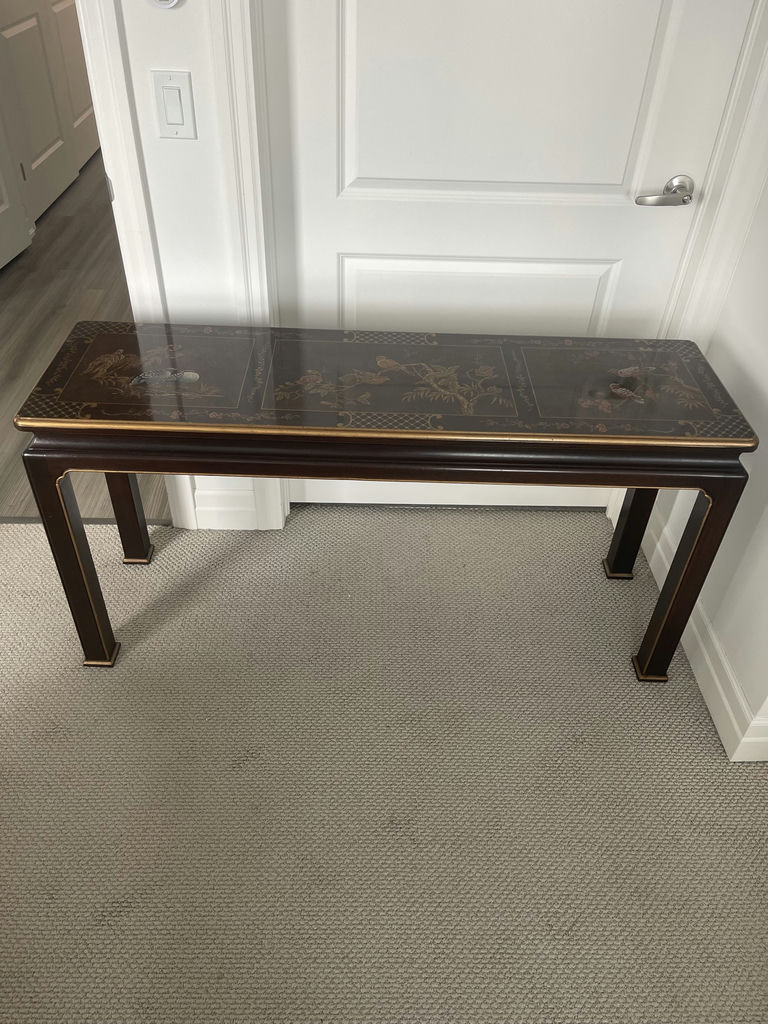 Henredon Vintage Laquered Console Table - image 1 of 8