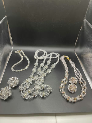 Vintage Clear Necklaces - Image 1 of 24