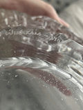 Wirkkala Midcentury Textured Glass Pedestal Bowl - thumbnail 7 of 8