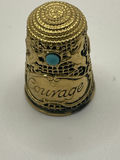 Franklin Mint Victorian Jeweled Sterling Silver Thimbles lot - thumbnail 16 of 25