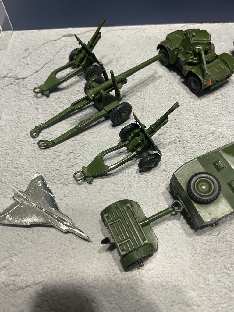 Vintage Dinky Toy Military Vehicles, Artillery, and Aircraft Models - image 2 of 21
