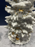 White Ceramic Christmas Tree and Nutcracker Arch Figurine - thumbnail 3 of 9