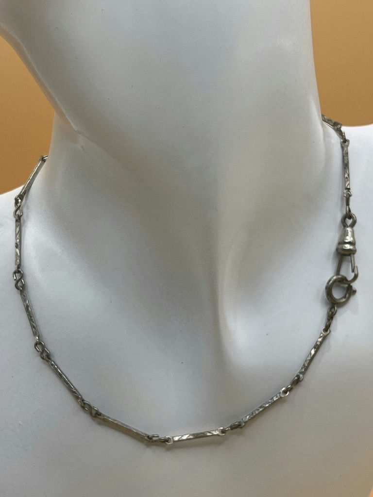 Antique Silver Watch Chain - image 2 of 5
