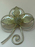 Gold Flower Necklace, Pin And Clip On Earrings - thumbnail 6 of 12