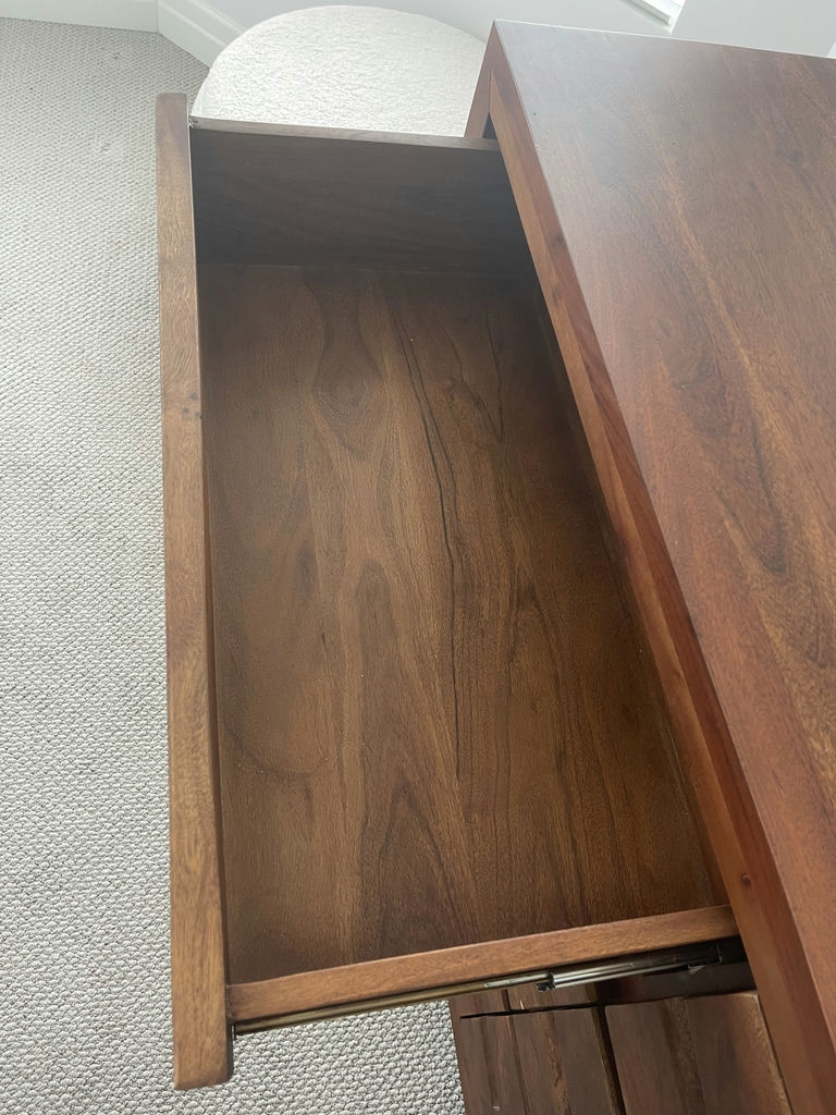 Structube Acacia Wood Dresser 6 Drawers - image 4 of 11