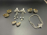 Vintage Clip On Earrings And Bracelet - thumbnail 1 of 11