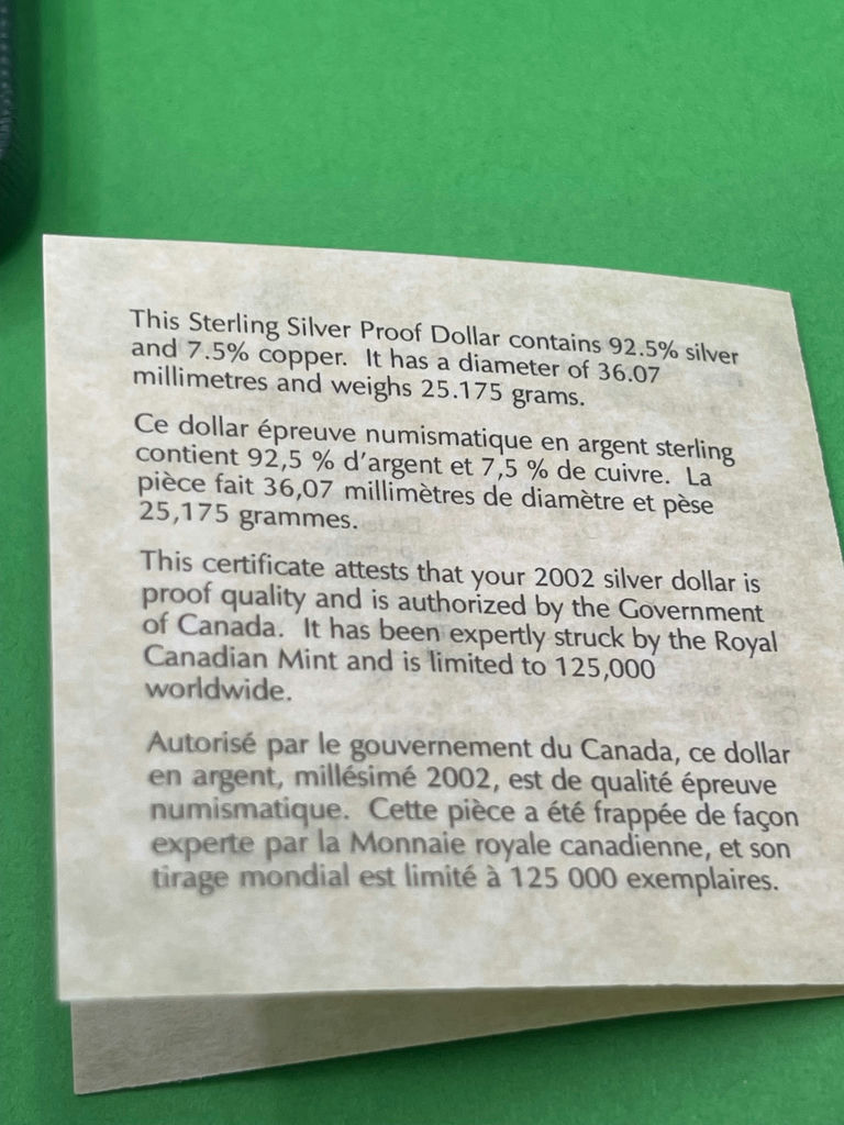 RCM 2002 Golden Jubilee Silver Proof Dollar - image 10 of 10