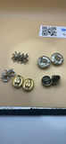 Silver toned clip On Vintage earrings - thumbnail 7 of 10