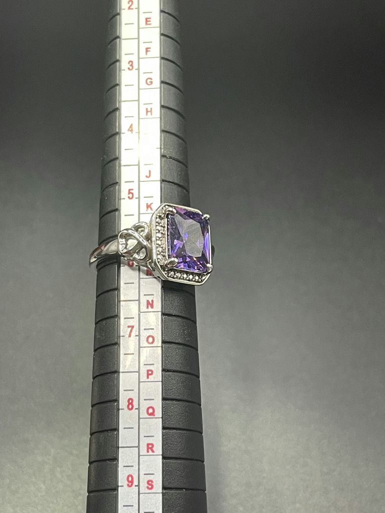 Purple Gem Ring Size 6 - image 2 of 6