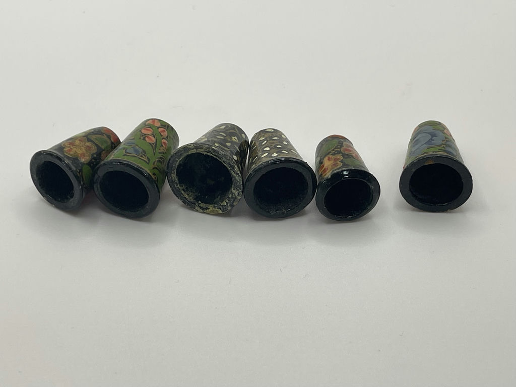 Six Decorative Floral Thimbles - image 6 of 7