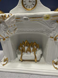 White and Gold Santa Figurine with Fireplace and Armchair Decor Set - thumbnail 12 of 13