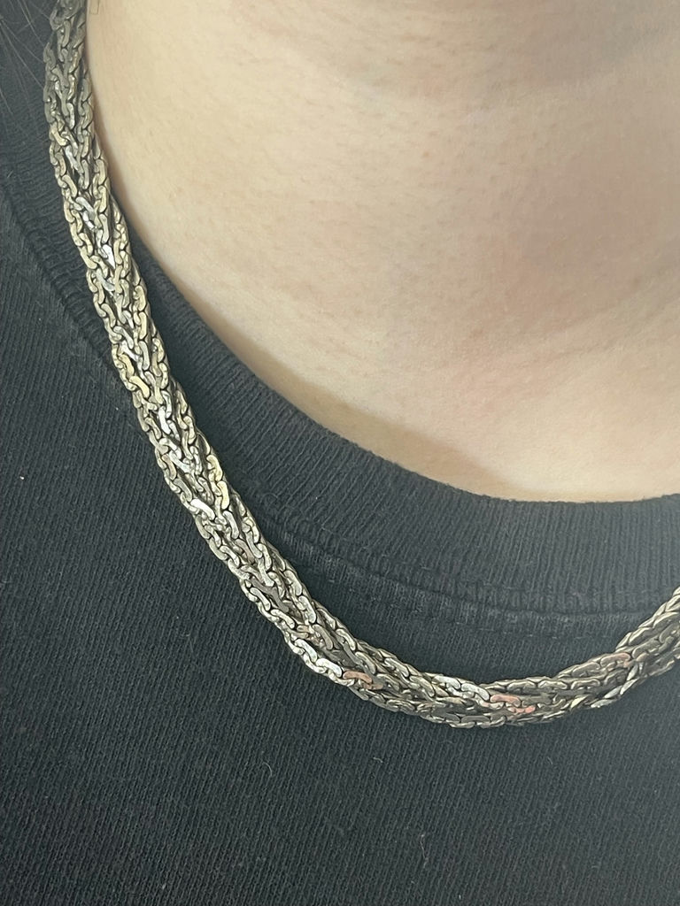 4 Silver Necklaces - image 12 of 14