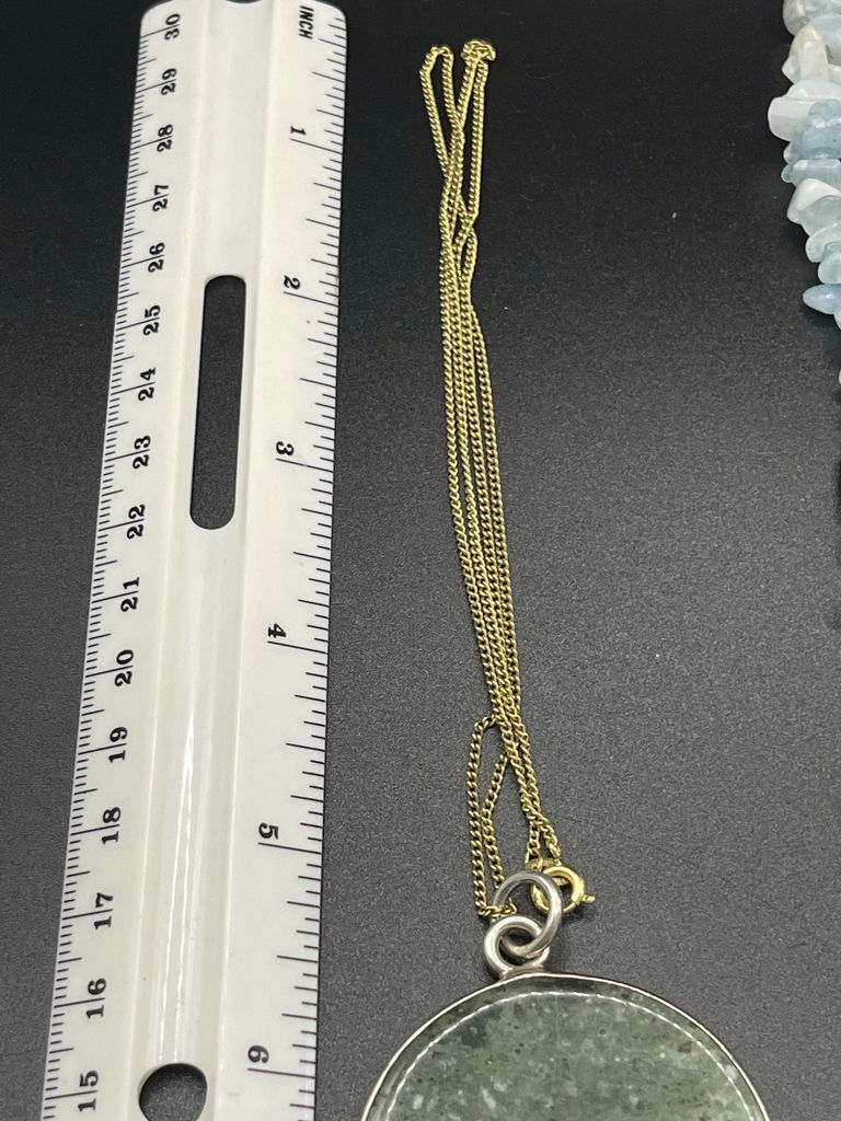 Aquamarine Necklace, Amerik Gold Chain And More - image 10 of 11