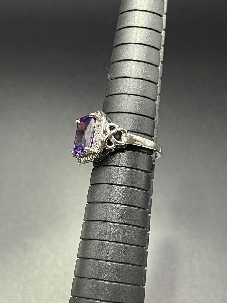 Purple Gem Ring Size 6 - image 4 of 6