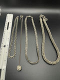 4 Silver Necklaces - thumbnail 4 of 14