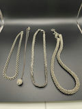 4 Silver Necklaces - thumbnail 1 of 14