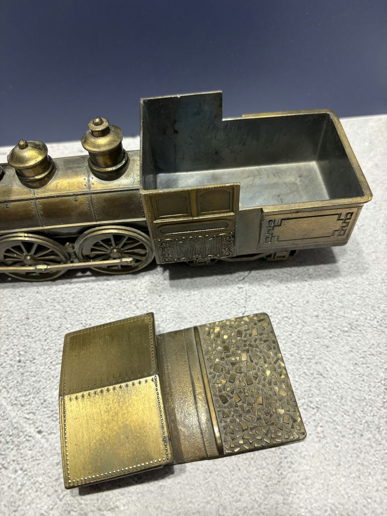 Brass Trains And Toothpick Holder - image 8 of 15