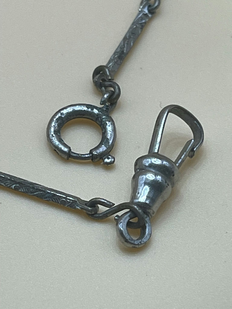 Antique Silver Watch Chain - image 3 of 5