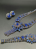 Blue Rhinestone Jewelry Set - thumbnail 4 of 15