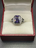 Purple Gem Ring Size 6 - thumbnail 1 of 6