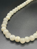 White Agate VIntage Beaded Necklace - thumbnail 2 of 12