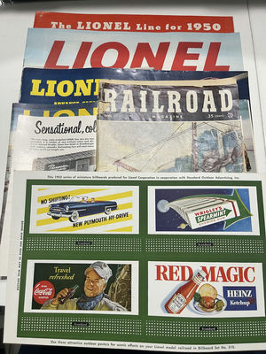 Lionel Model Train Catalogs, Billboard Sheets, and Railroad Magazine - Image 1 of 11