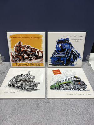 Train Ceramic Tiles/Trivets - Image 1 of 5