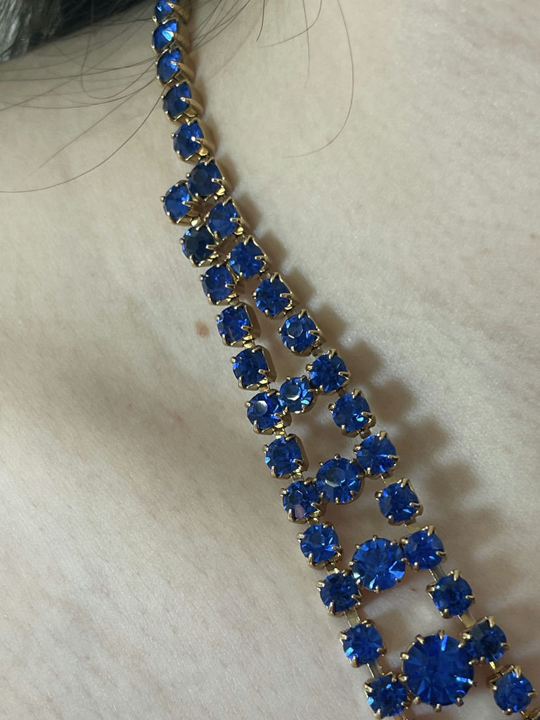 Blue Rhinestone Jewelry Set - image 11 of 15