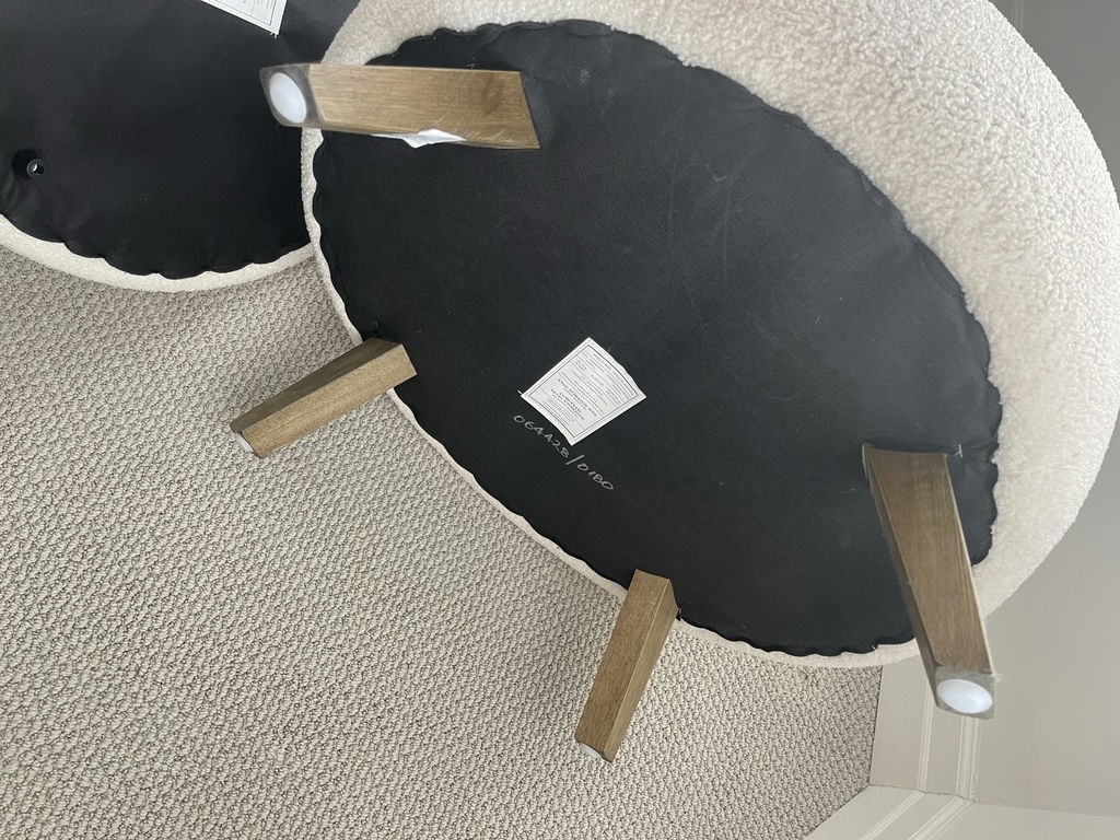 White Storage Pouf - image 5 of 6