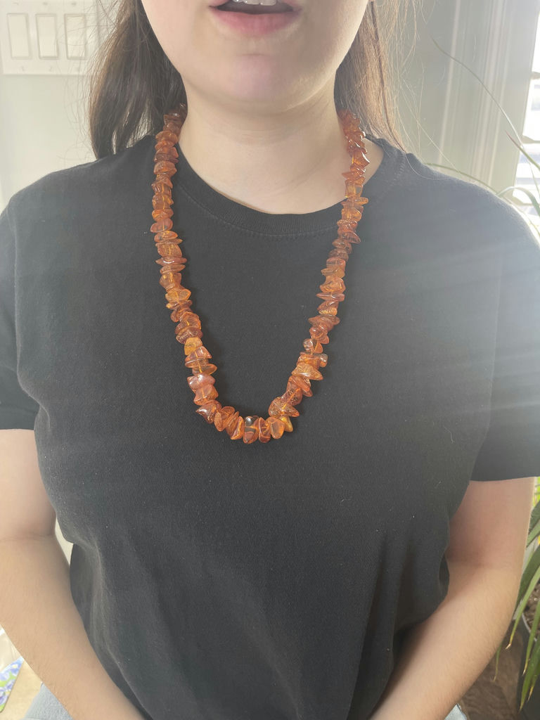 Amber Vintage Necklace And coloured Necklace - image 11 of 18
