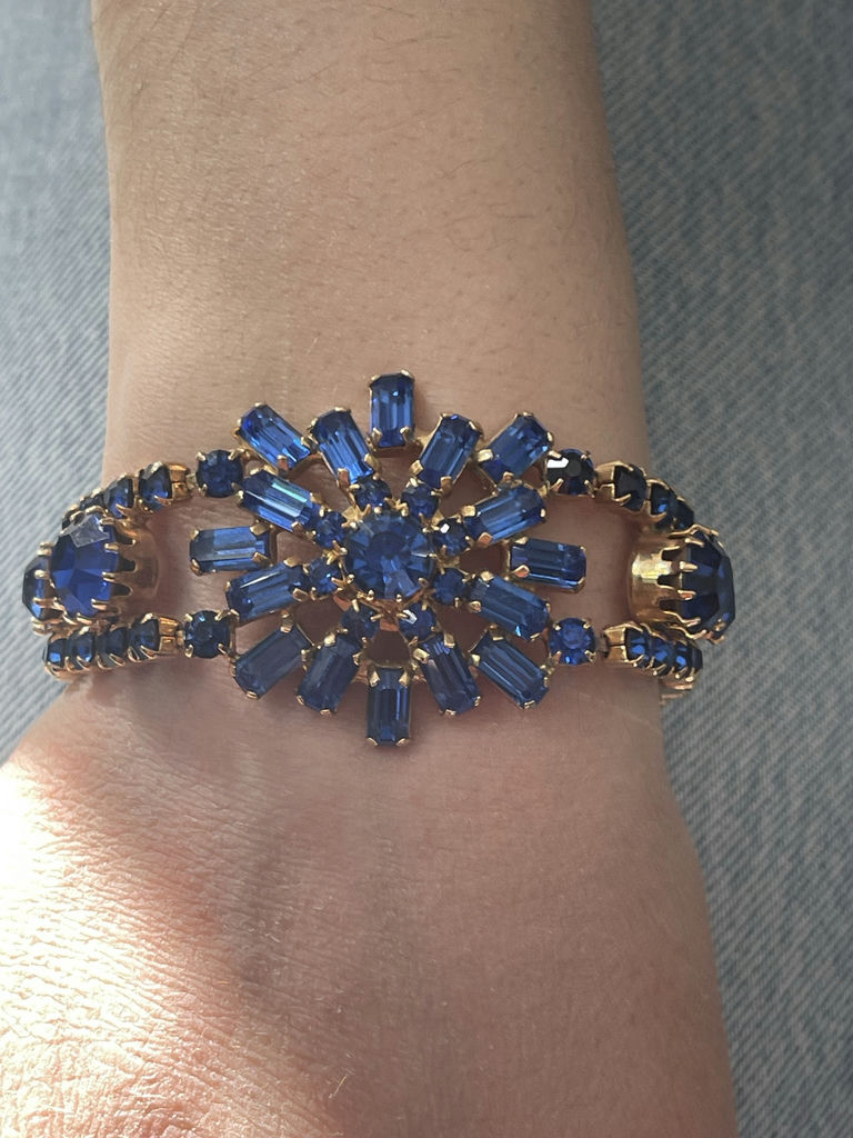 Blue Rhinestone Jewelry Set - image 13 of 15
