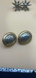 Silver toned clip On Vintage earrings - thumbnail 6 of 10