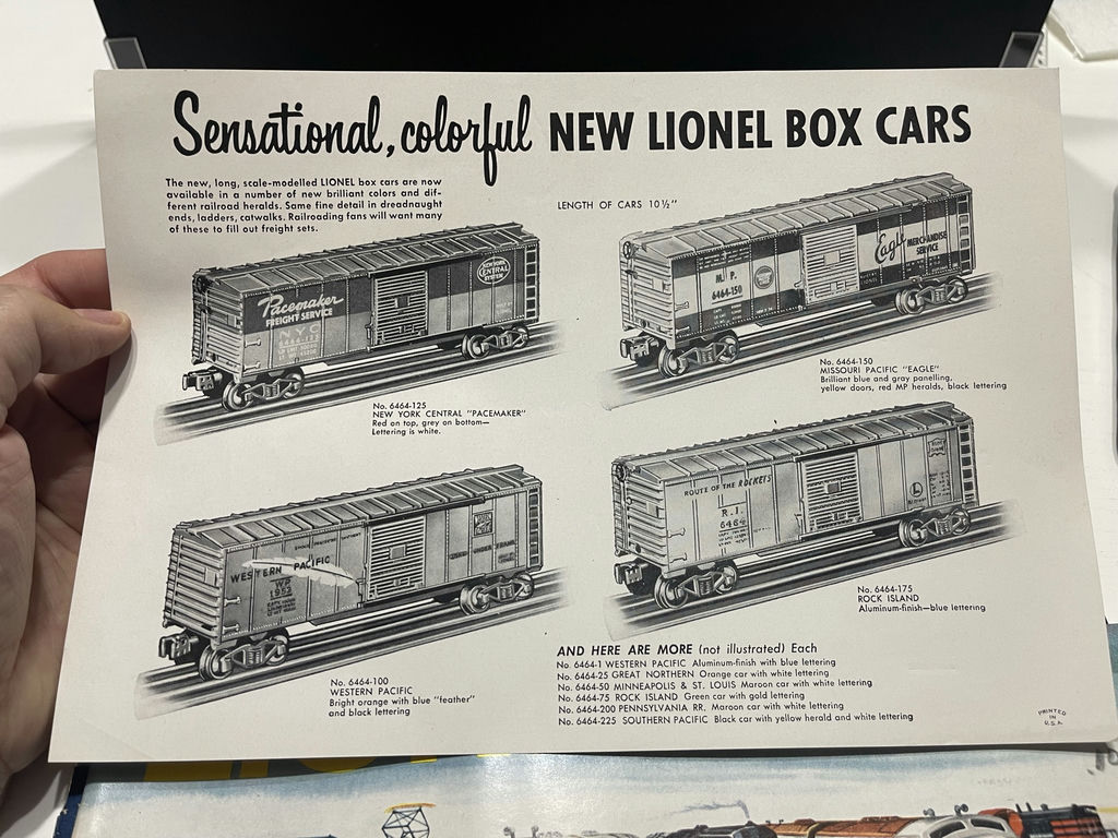Lionel Model Train Catalogs, Billboard Sheets, and Railroad Magazine - image 7 of 11