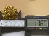 Vintage Brutalist Gold Toned Pierced Earrings - thumbnail 6 of 8