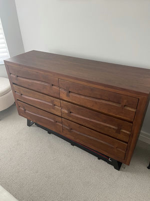 Structube Acacia Wood Dresser 6 Drawers - Image 1 of 11