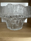 Wirkkala Midcentury Textured Glass Pedestal Bowl - thumbnail 5 of 8