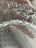 Wirkkala Midcentury Textured Glass Pedestal Bowl - thumbnail 8 of 8