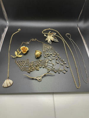 Gold Toned Vintage Pieces - Image 1 of 21