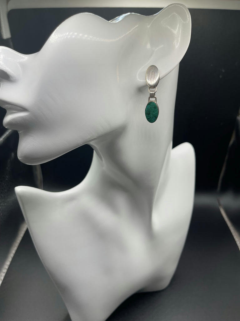 Silver Jewelry Bracelet And Earrings - image 10 of 11