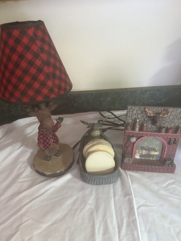  Rustic Moose Home Decor Set  - image 1 of 5