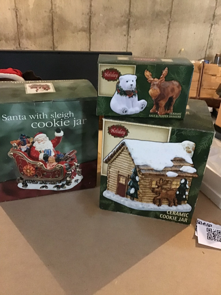 Christmas Ceramic Cookie Jars - image 1 of 2