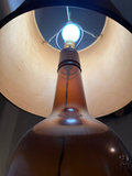 Old Overholt Whiskey Bottle Lamp with Burlap Shade - thumbnail 4 of 7